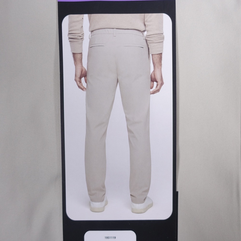 Banana Republic Mens Commuter Flex Pant 30x30 Athletic Fit Tan Gray 2 Pack NWT - Picture 6 of 11
